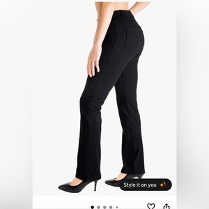 Yogipace Women's Black Petite Pants